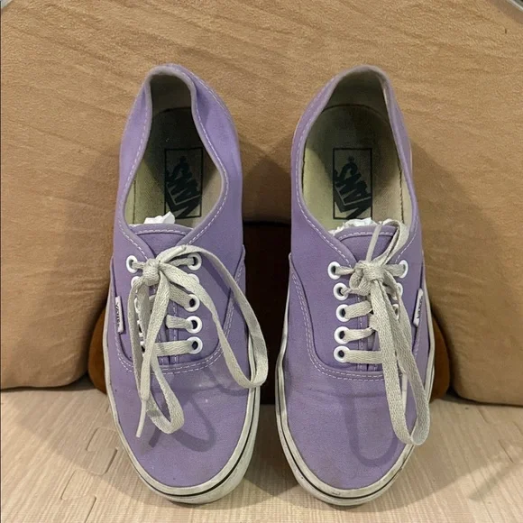 Vans Shoes Vans Womens Lavender Canvas Sneakers Poshmark